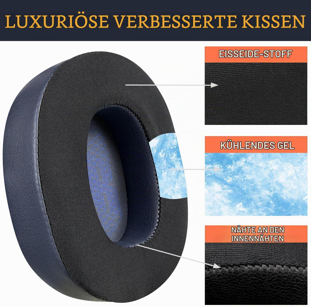 SOULWIT Kühlgel Ersatzpolster Ersatz Ohrpolster für JBL E65BTNC/Live 650BTNC/Live 770NC/Live 660NC/D