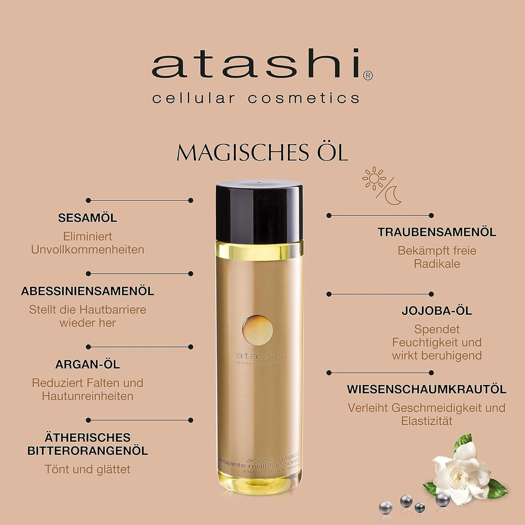 Atashi Cellular Cosmetics Atashi | Tägliches Anti-Aging-Ritual Brust | Reparierende Creme + Augenkon