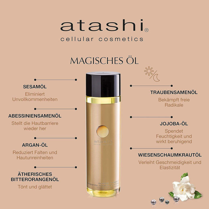 Atashi Cellular Cosmetics Atashi | Tägliches Anti-Aging-Ritual Brust | Reparierende Creme + Augenkon