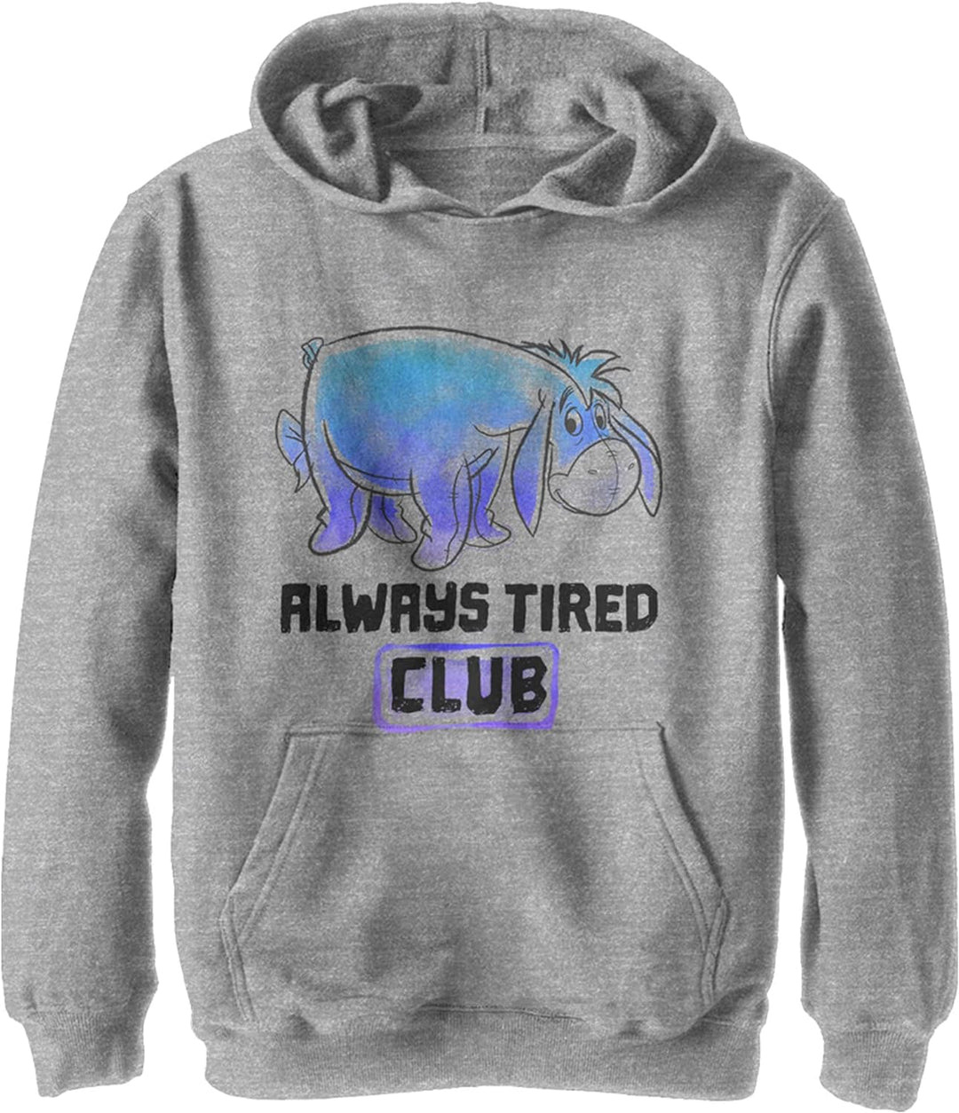 Disney Jungen Winnie The Pooh Eeyore Tired Club Hoodie, Athletisch Heather, S