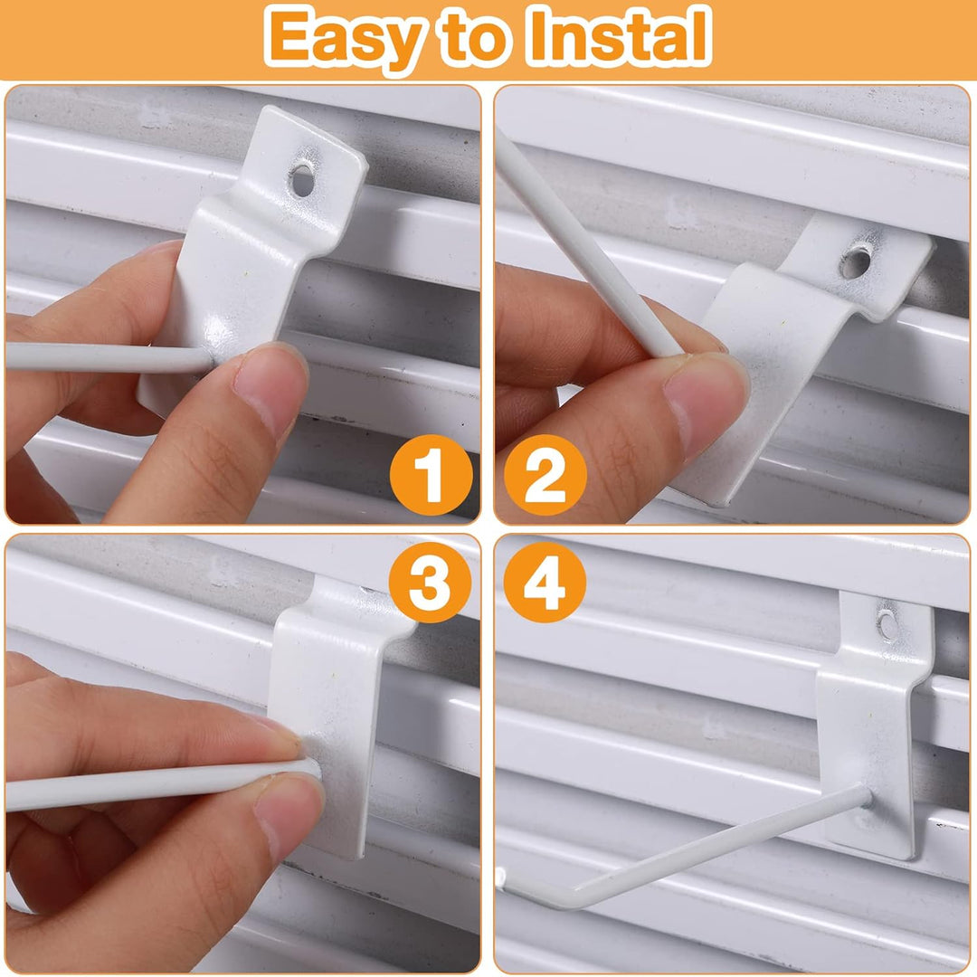 100 Stück Slatwall Haken 10,2 cm Slatwall Zubehör Slatwall Panel Haken Lamellen Wand Hanging Hooks S