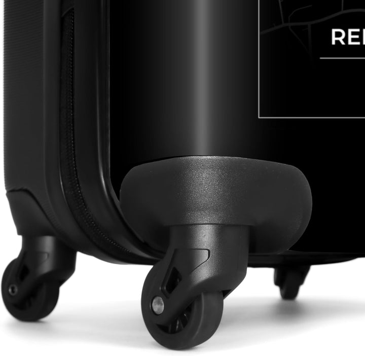 NoBoringSuitcases.com® Koffer Handgepäck Trolley Rollkoffer Kleine Reisekoffer mit 4 Rollen - Motors