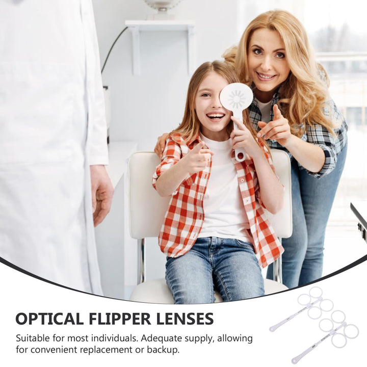 iplusmile 2 Stück Brillenausrüstung Zubehör Flipper Optometrie Optischer Testflipper Optometrieausrü