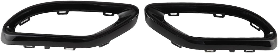 Hintere Auspuffrohrabdeckung, Schwarz Glänzende Auspuffblenden, Ersatz für Mercedes-Benz A B C E GLC