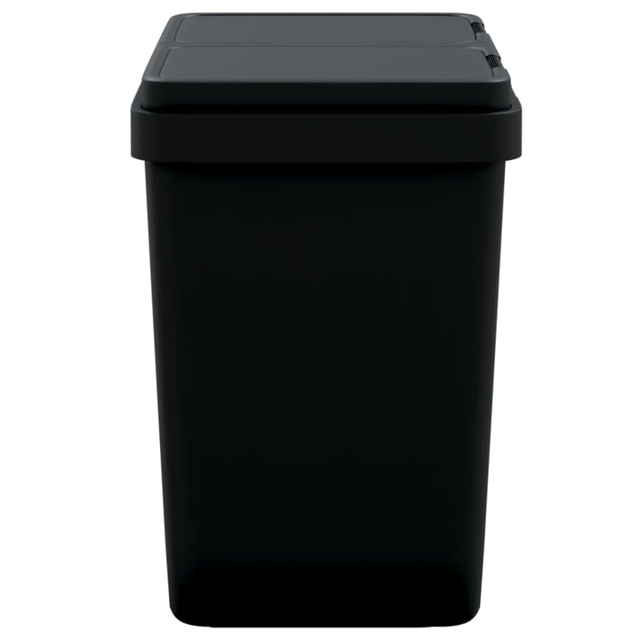 vidaXL Duo Mülleimer Anthrazit 2x25 L, Anthrazit