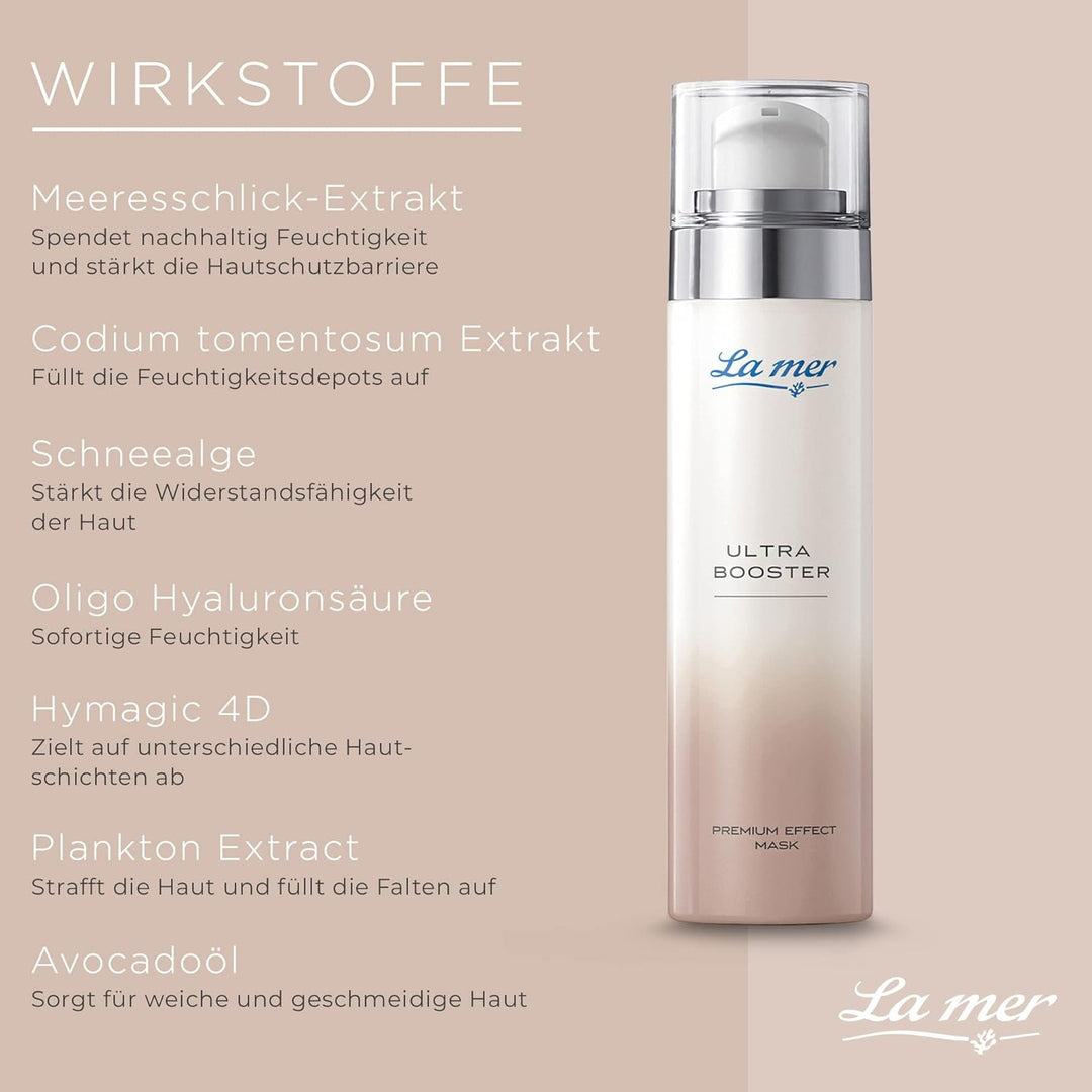 La mer Ultra Booster Premium Effect Mask - Cremige Gesichtsmaske für intensive Feuchtigkeit - Schütz
