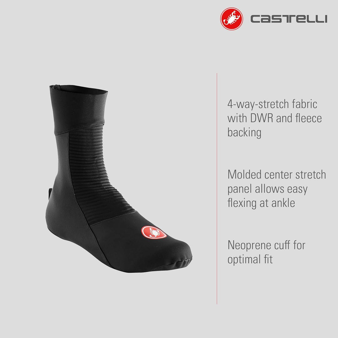 CASTELLI Men's Entrata Shoecover Shoe Covers L Schwarz, L Schwarz