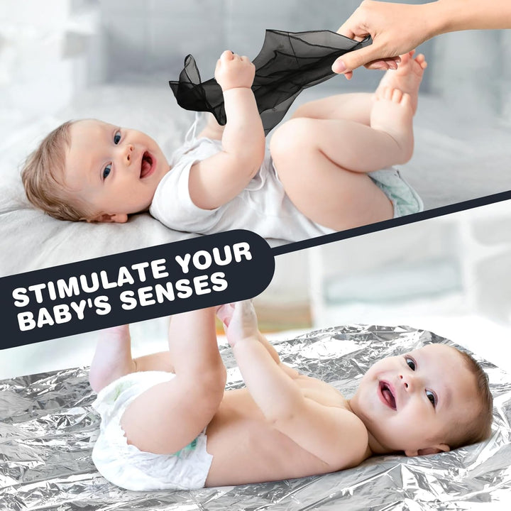 Joyreal Schwarz Weiss Spielzeug Baby 0 3 6 Monate, 13PCS Sensory Kontrast Spielzeug, Kontrastkarten,