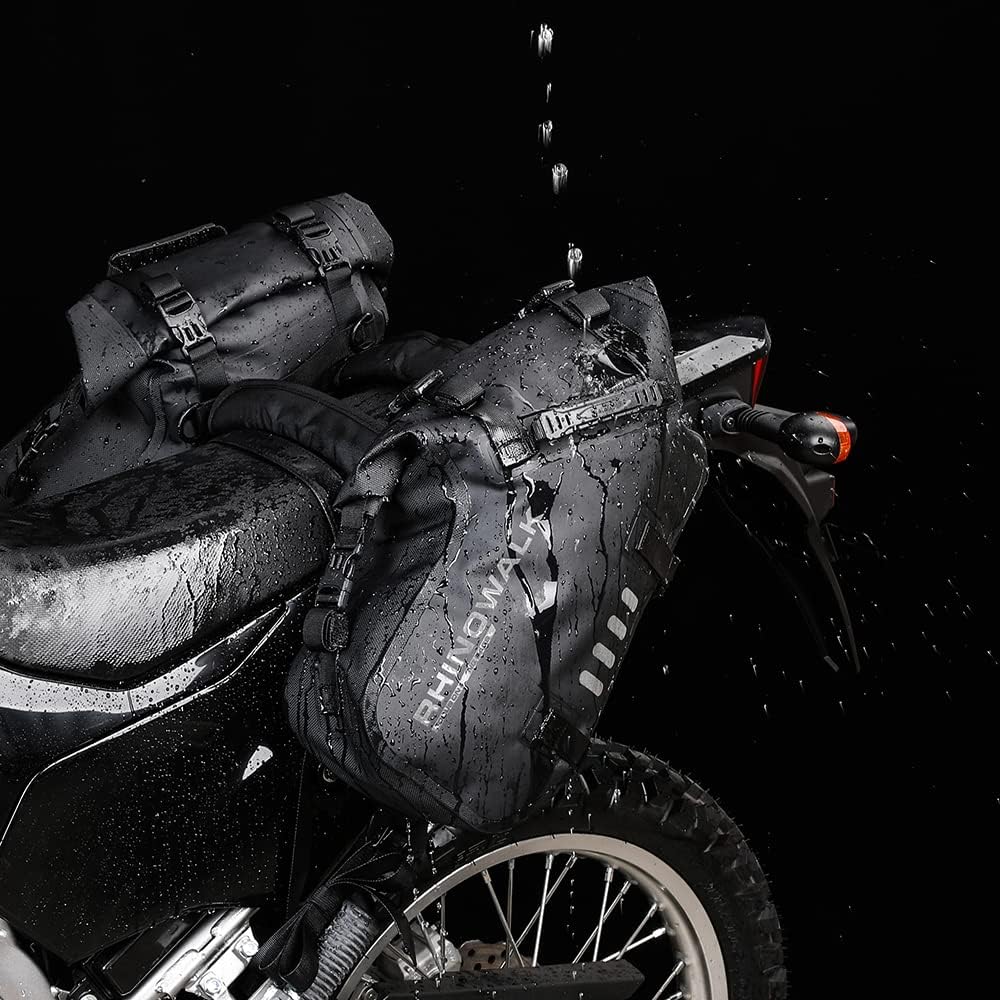 Rhinowalk Motorrad-Satteltaschen Gepäckträgertasche wasserdichte Anti-Vibrations-Motorseitentaschen