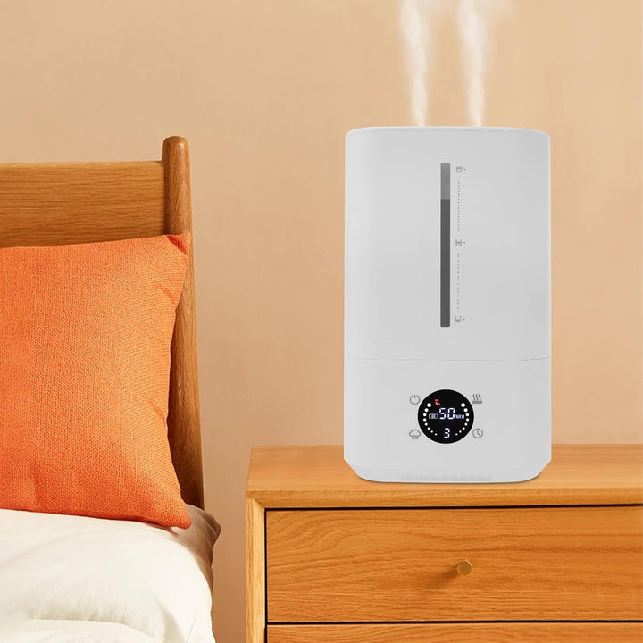 Luftbefeuchter 6L Heiss Kalt Nebel 20-40dB für Schlafzimmer Wohnzimmer | 2-in-1 Heiss Kalt Nebel - 4