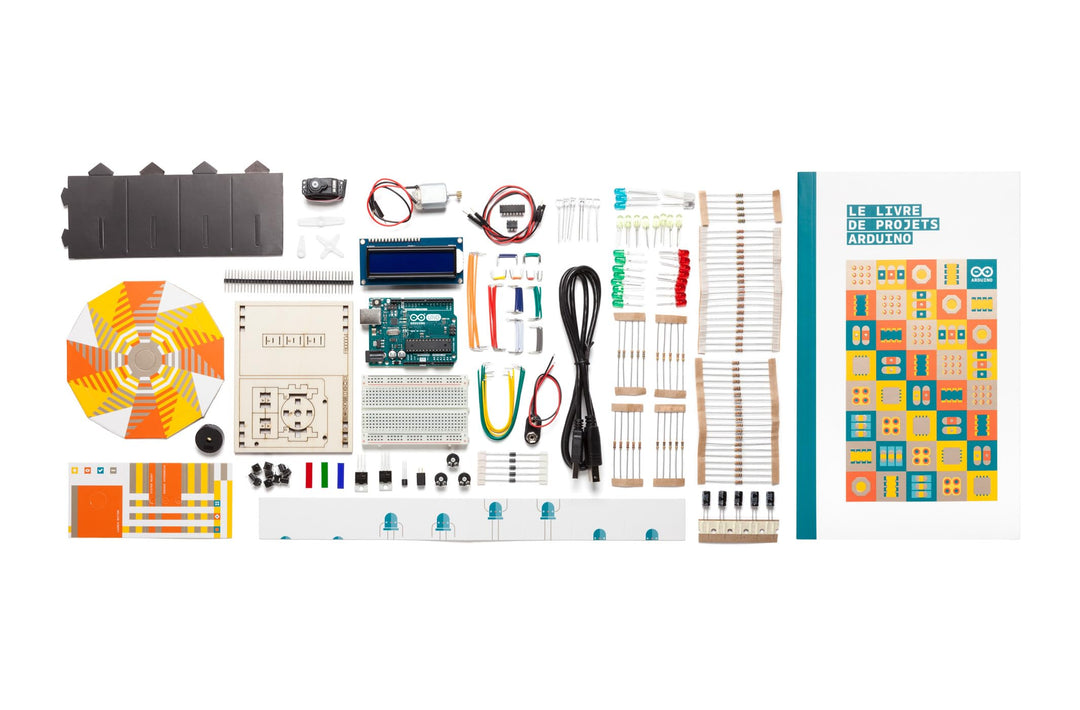 Official Arduino Starter Kit [K020007] (French Project Book) - Komplettset zum Erlernen von Elektron