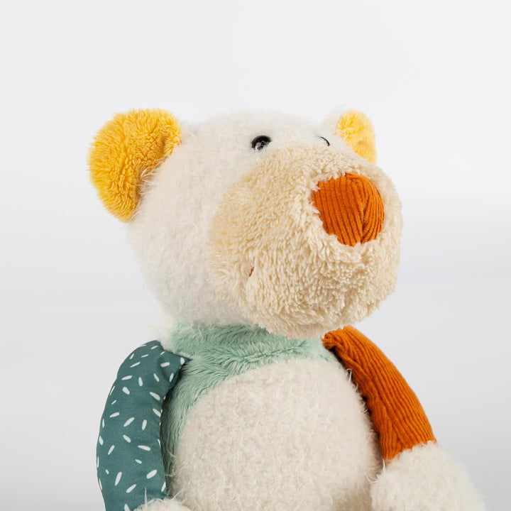 sigikid 43235 Patchwork Stofftier, Mehrfarbig/Eisbär, Mehrfarbig/Eisbär