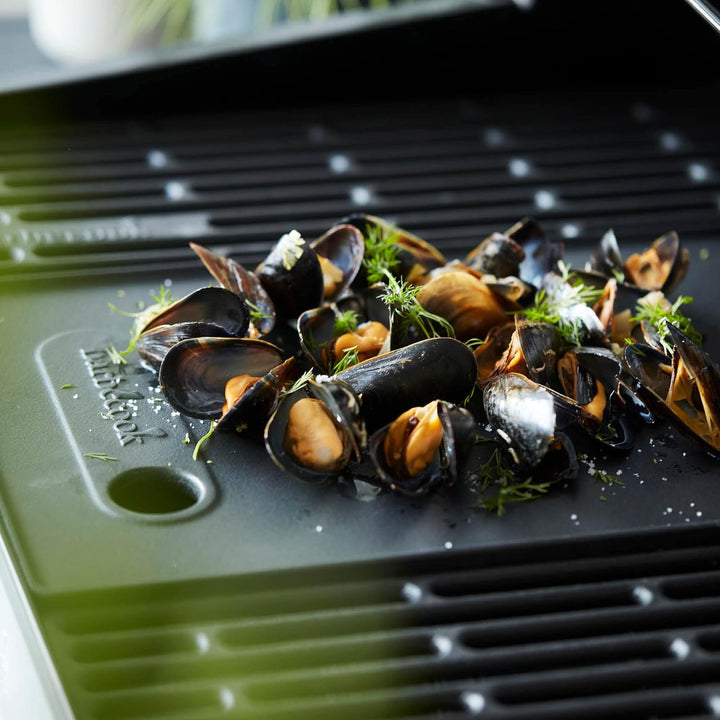Barbecook Universal-Grillplatte aus emailliertem Gusseisen, Grillzubehör, schwarz, für Brahma 42,7x2