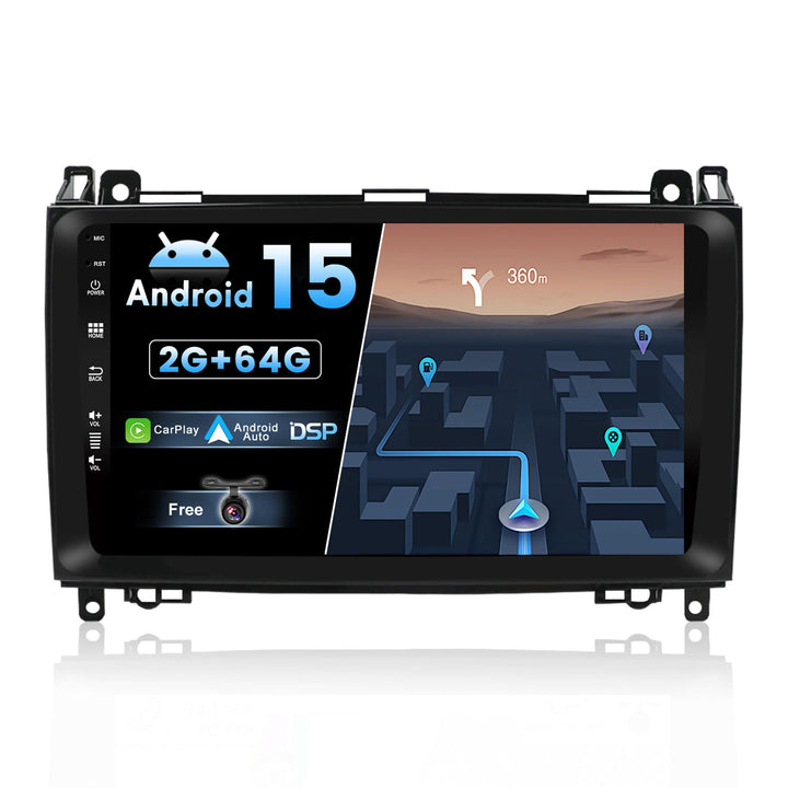 joyx JOYX Android 10 Doppel-Din-Autoradio für Benz Viano/Sprinter/Freightliner Sprinter/W906 Hauptei