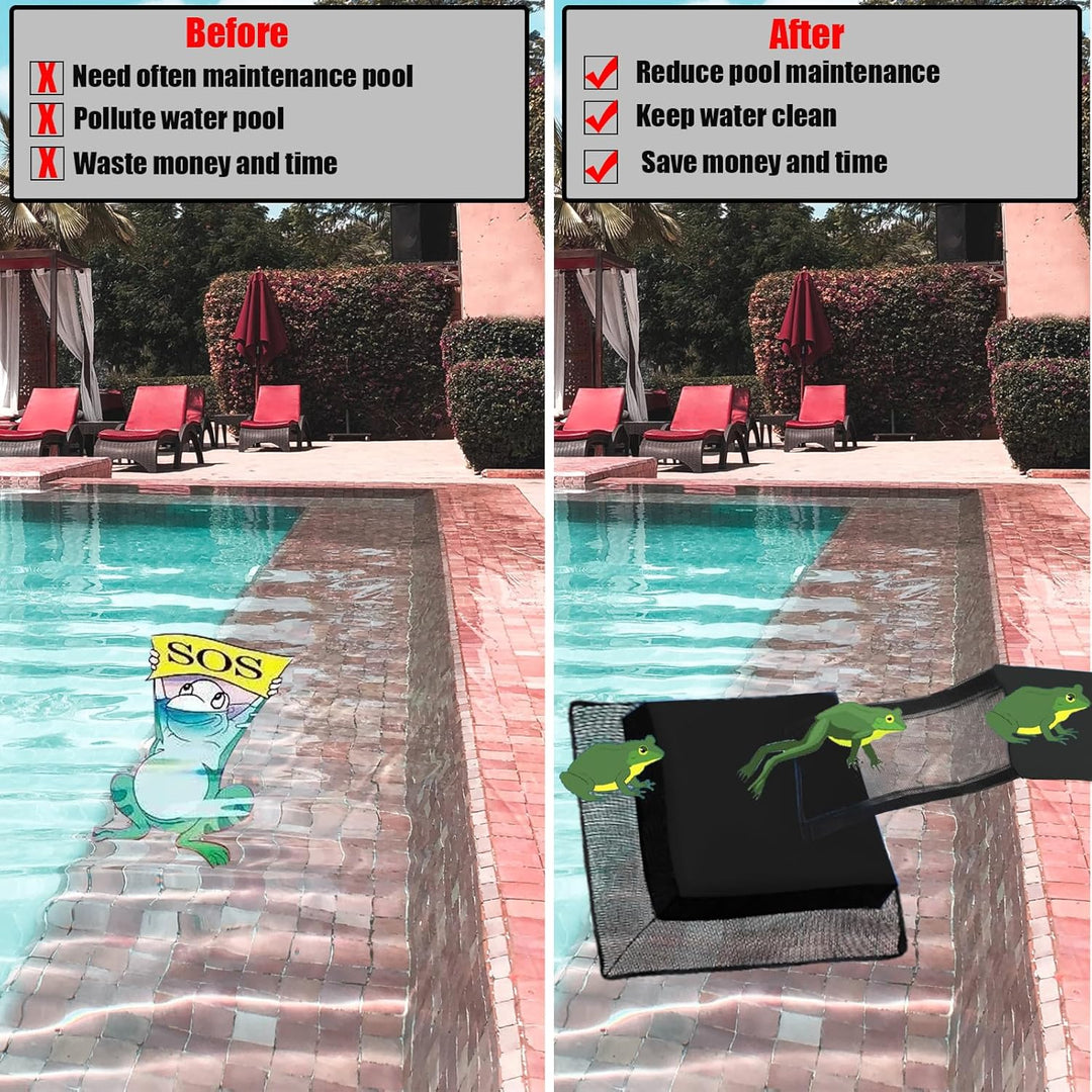 Omobolanle Tierrettende Fluchtrampe Schwimmhilfe für Schwimmbad Tierfluchtrampe Rettung Kleintiere b