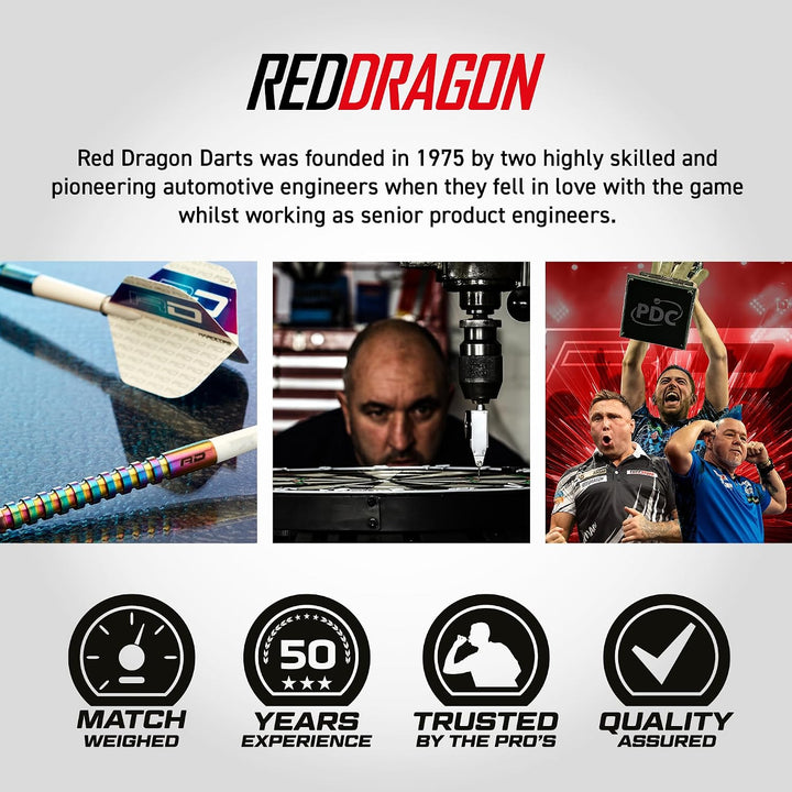 RED DRAGON Javelin Serie Premium Wolfram Softip Darts Set mit Flüge und Schäften 18G 1, 18G 1