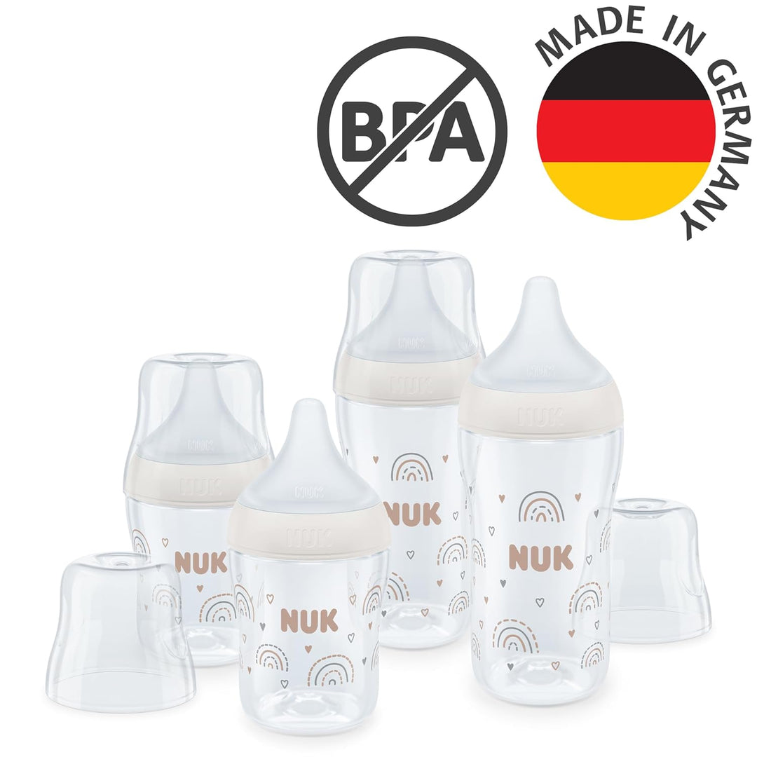 NUK Perfect Match Babyflaschenset | Ab 3 Monate | Passt sich dem Baby an | Temperature Control | Ant