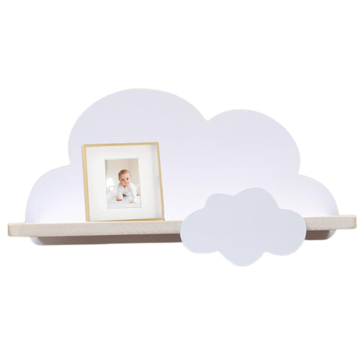 Wolkenregale Holz-Wolken-Wandregale mit Haken süsses und einfaches Wandregal zur Aufbewahrung von Bü