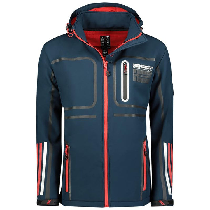 Geographical Norway Romano Men - Softshelljacke Herren Wasserdicht atmungsaktiv Kapuze - Outdoor Man