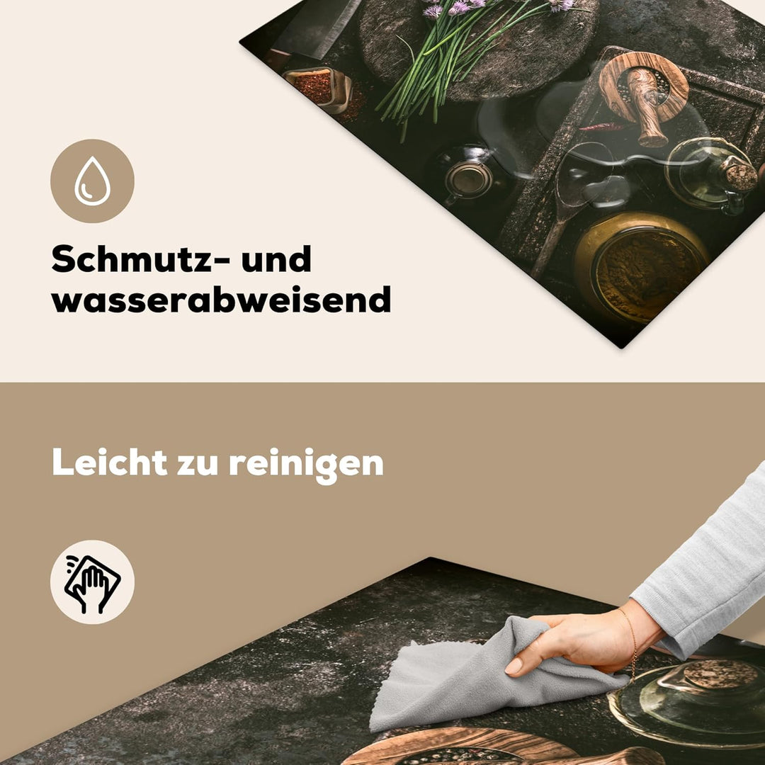 KitchenYeah© Herdabdeckplatte Einteilig Ceranfeld Abdeckplatte Küche Deko Ceranfeldabdeckung Herdabd