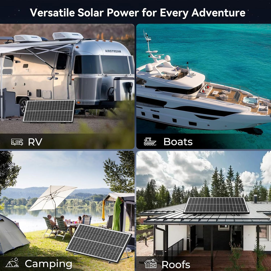18BB 100Watt Solarpanel, N-Type 12 V 100 W Solarmodul, 25% Hocheffiziente Monokristalline PV-Module,