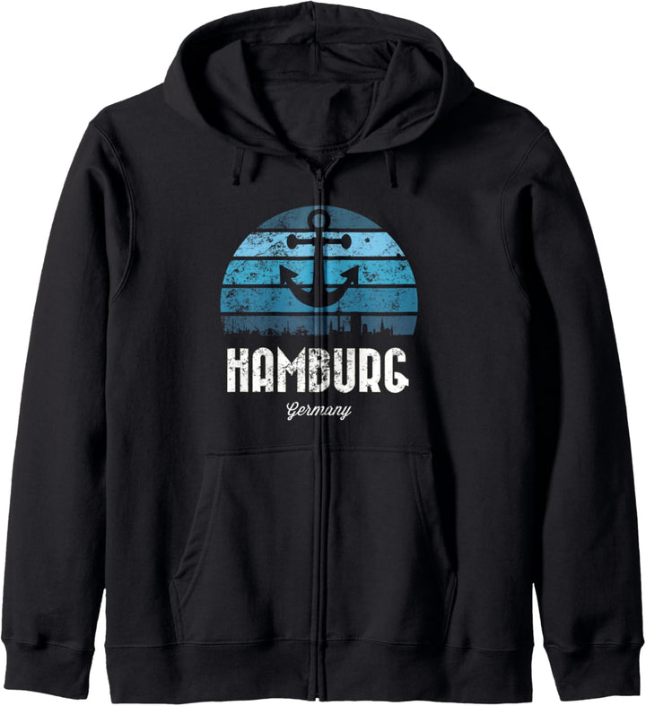 Stadt Hamburg Geschenk für echte Nordlichter und Hamburger Kapuzenjacke