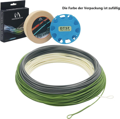 MAXIMUMCATCH TroutLite DT Fliegenschnur 3/4/5/6F 90FT Double Taper Fliegenfischen Schnur mit 2 Schla