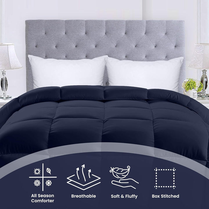 Utopia Bedding All Season 250 GSM Comforter - Soft Down Alternative Comforter - Plush Siliconized Fi