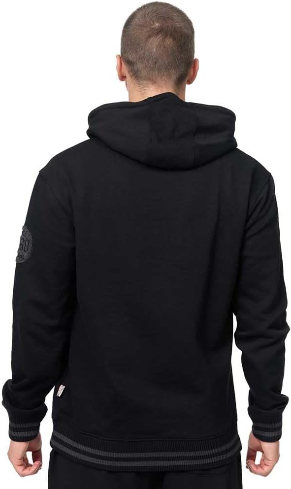 Lonsdale Herren Kneep Kapuzenpullover M Black/Grey, M Black/Grey