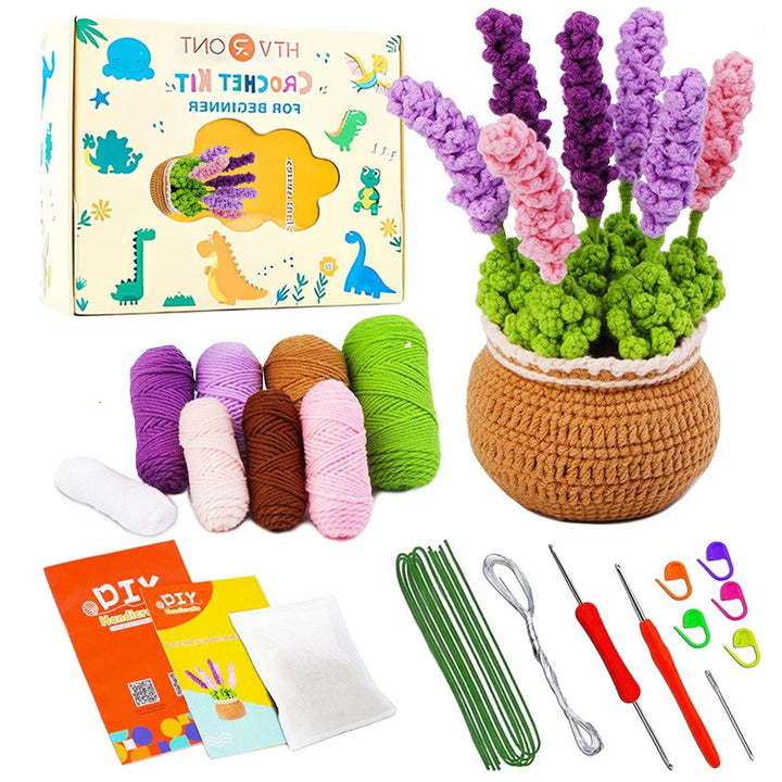 Lonsien Häkelset Kinder Pfefferminz Häkeln für Anfänger Komplett Stricken für Anfänger Set Amigurumi