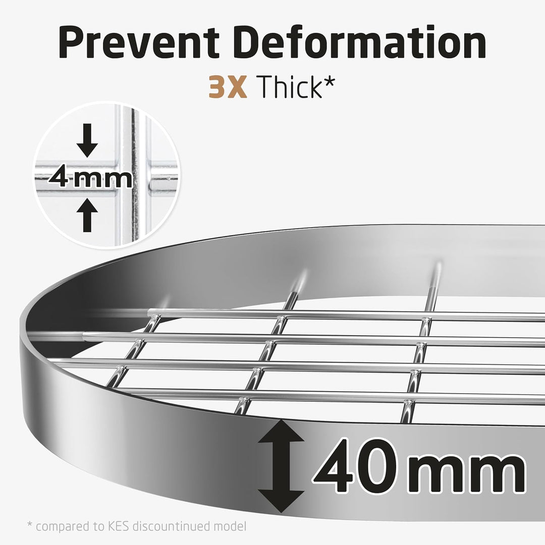 KES 85x39cm Chrom Topfhalter Pfannenhalter Hängeregal Küche Topfregal Deckenregal Hängend Küchenrega