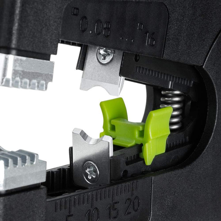 Rennsteig Abisolierzange MultiStrip 16 (Abisolierlänge einstellbar, 0,08 – 16 mm², Länge 195 mm, Mes