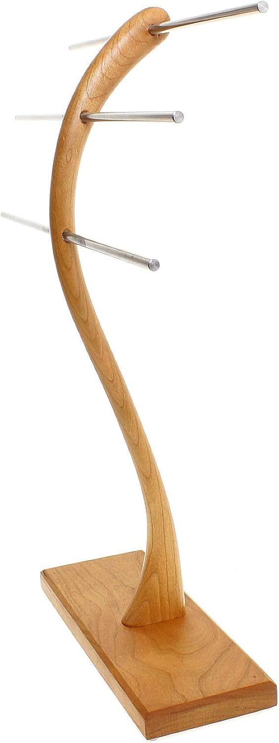 Schmuckbäumchen Schmuckständer Schmuckhalter Schmuckbaum Kirschbaum Holz für Armband Ketten und Ring