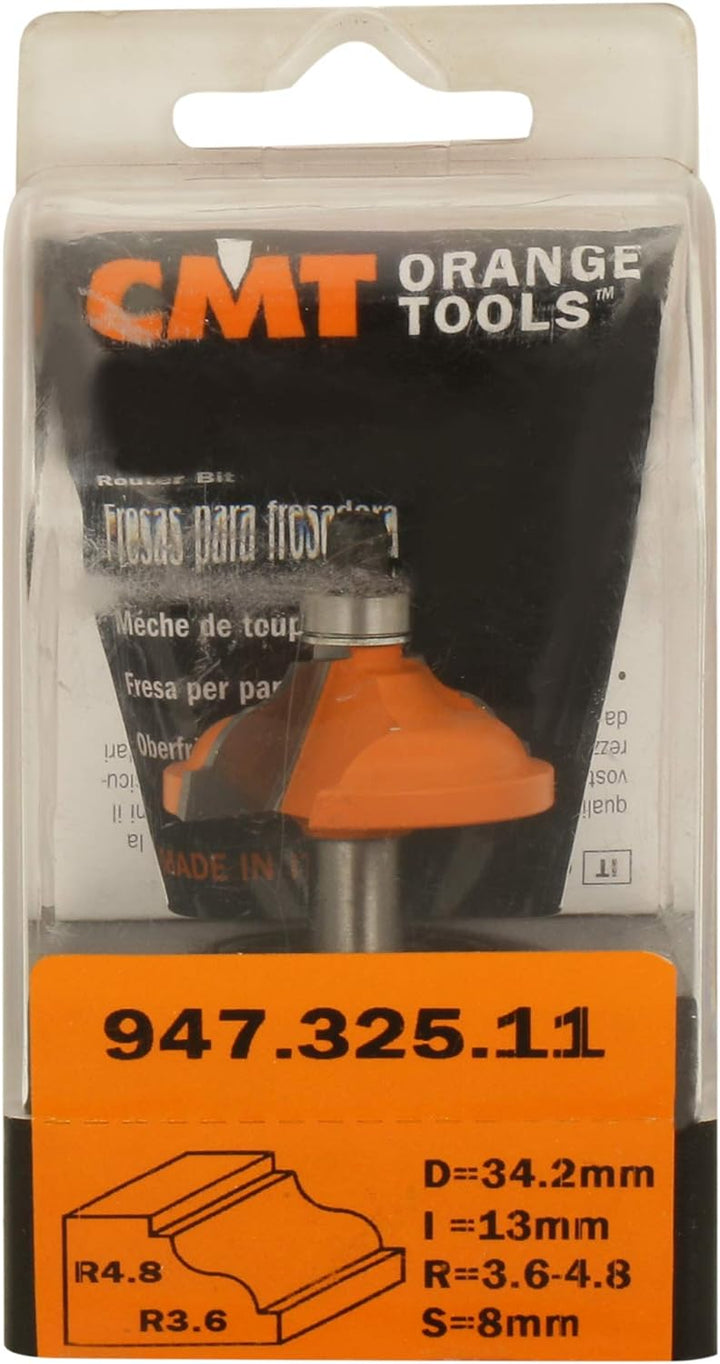 CMT Orange Tools 946.325.11 – Erdbeere Umrissen mit rodam. HM S 8 R 3.6/4.8
