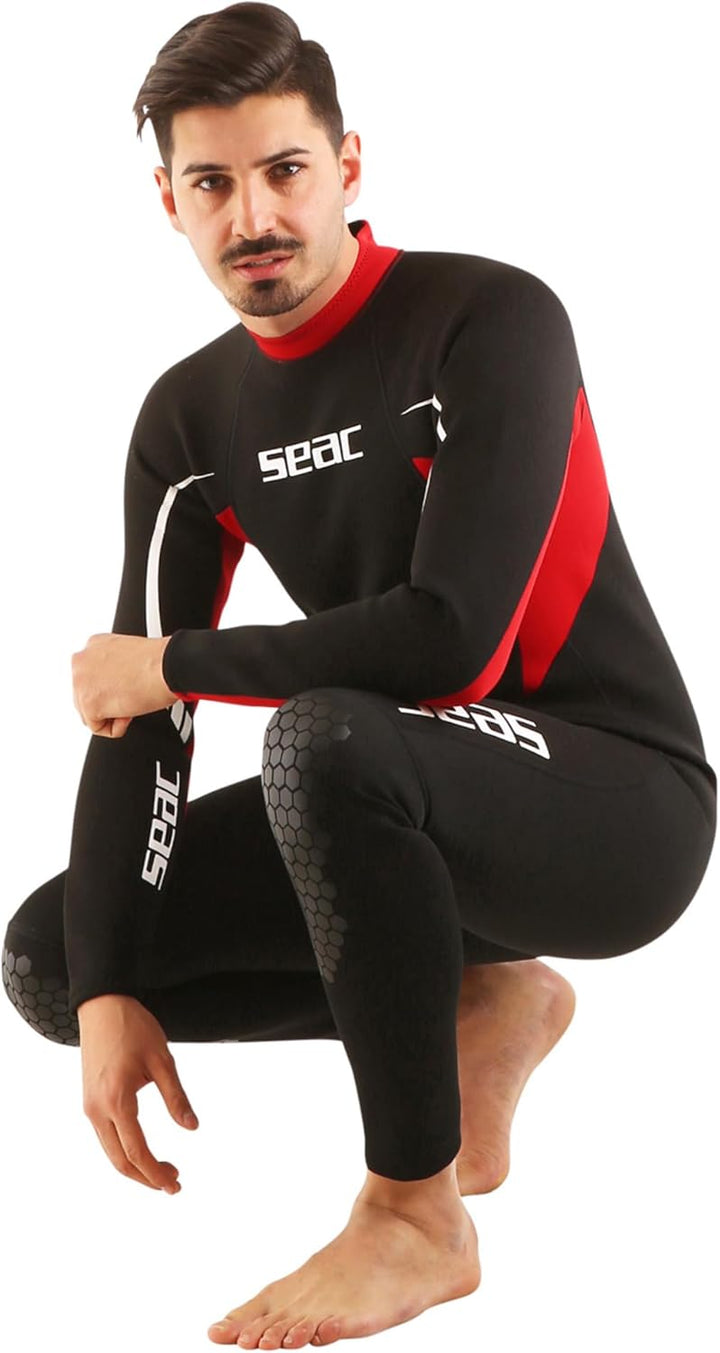 Seac Relax Long Man, 2.2 mm komfortabler, hochelastischer Neopren Nasstauchanzug Männer Damen zum Sp