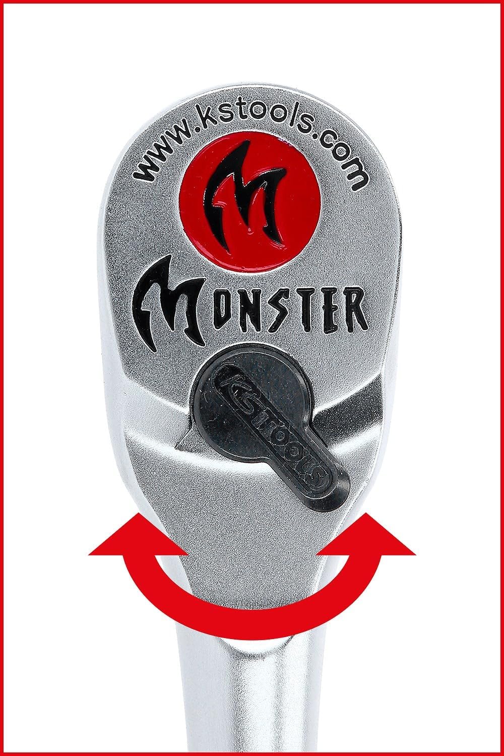 KS Tools 935.1285 1/2" Monster Teleskop-Umschaltknarre, 100 Zahn