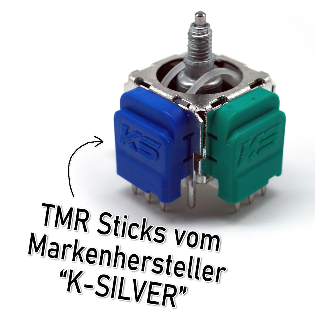 RetroRetter 2x K-SILVER TMR Sticks für Xbox Elite Series 2 Controller - Analog Stick Drift Fix One X