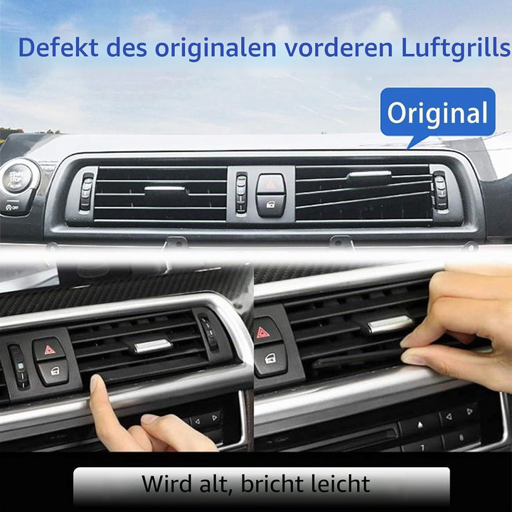 TTCR-II Frontluftgitter Kompatibel mit Lüftungsgitter BMW 5er F10 F11,Lüftungsgitter Klimaanlage Vor