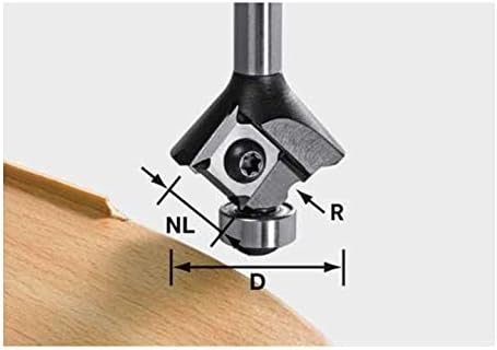 Festool Abrundfräser-Wendeplatten S8 HW R1,5 D28 KL12,7 MFK