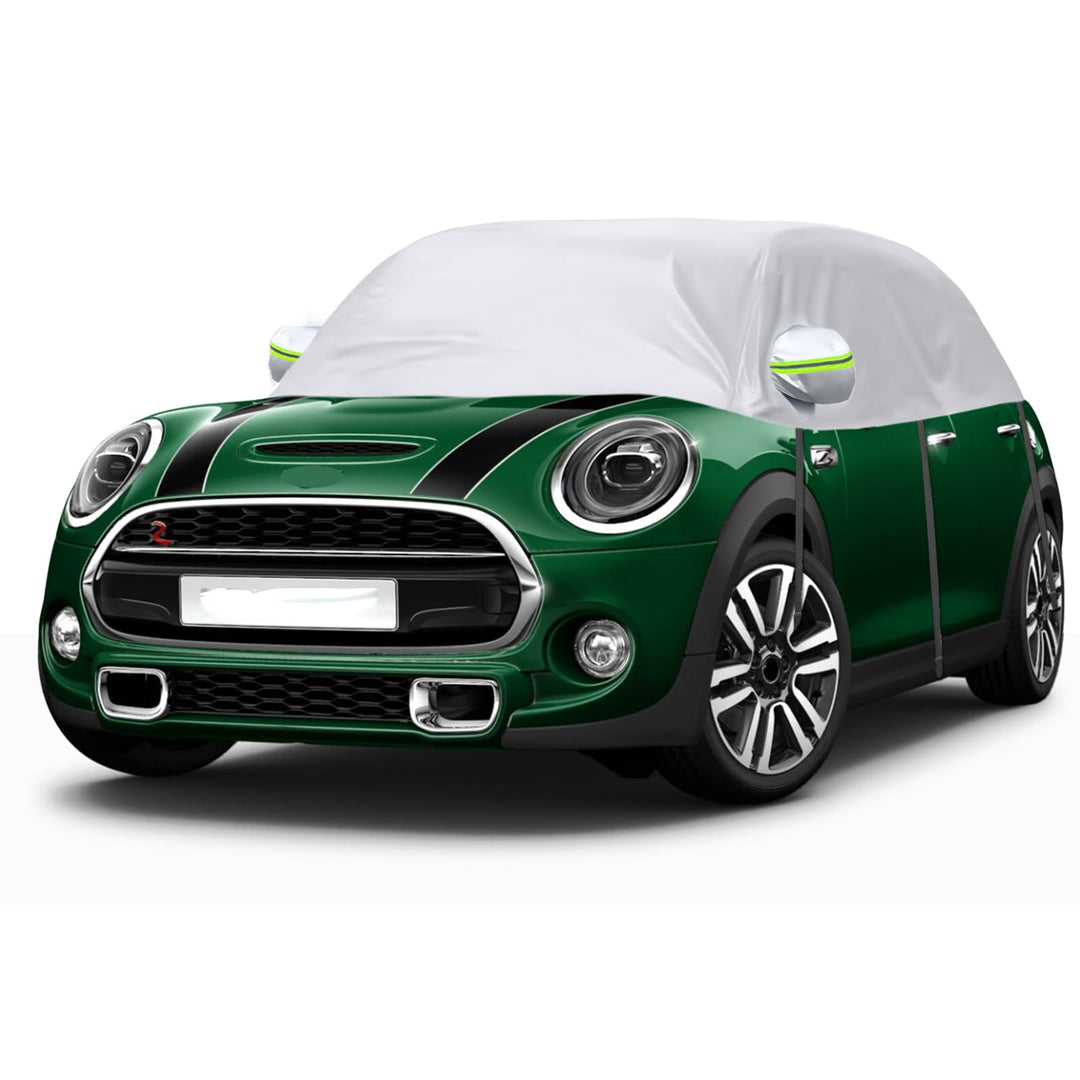 Autoabdeckung Wasserdicht Ersatz für Mini Cooper 3 Door 2000-2024, Sonnenfest Hälfte Autoabdeckung,