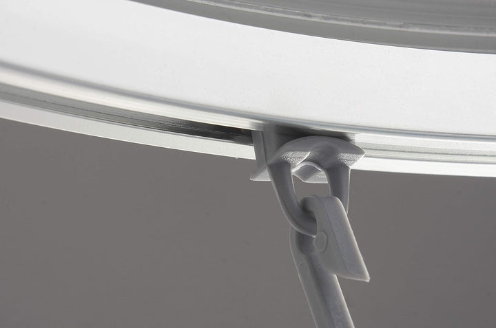 RIDDER 52000 Duschvorhangschiene, Duschvorhangstange, ca. 90 x 90 cm, Aluminium, poliert 90x90 cm Ch