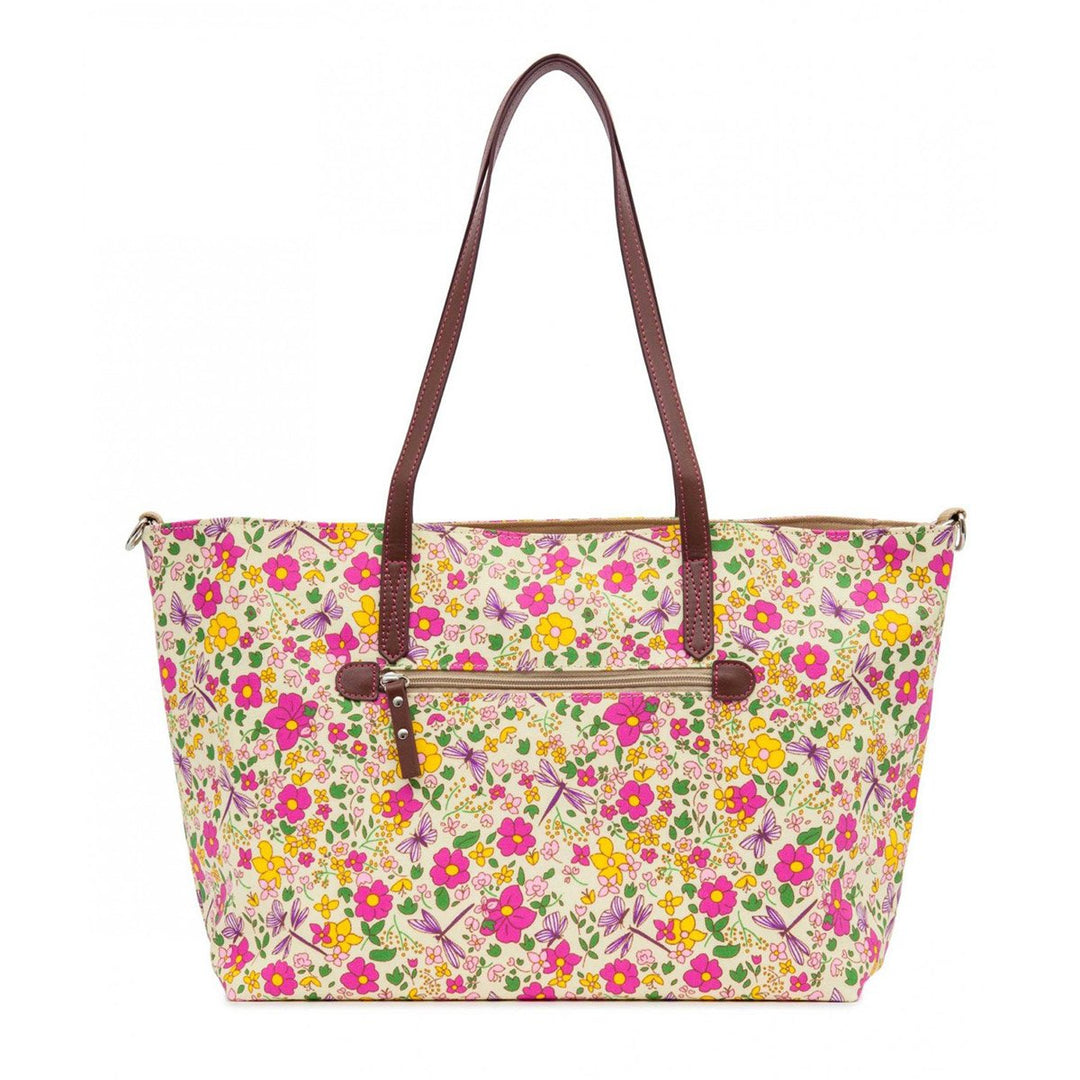 Pink Lining Notting Hill Tote Cottage Garden Wickeltasche