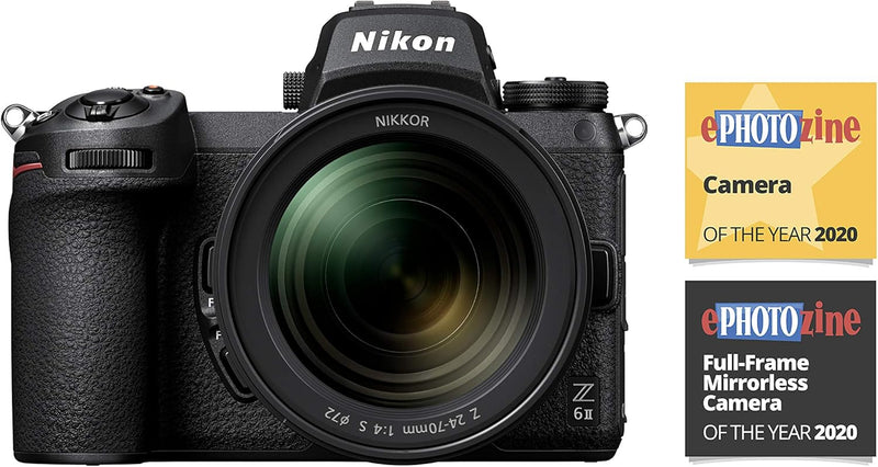 Nikon Z 6II Spiegellose Vollformat-Kamera mit Nikon 24-70mm 1:4 S und FTZ-Adapter (24,5 MP, 14 Bilde