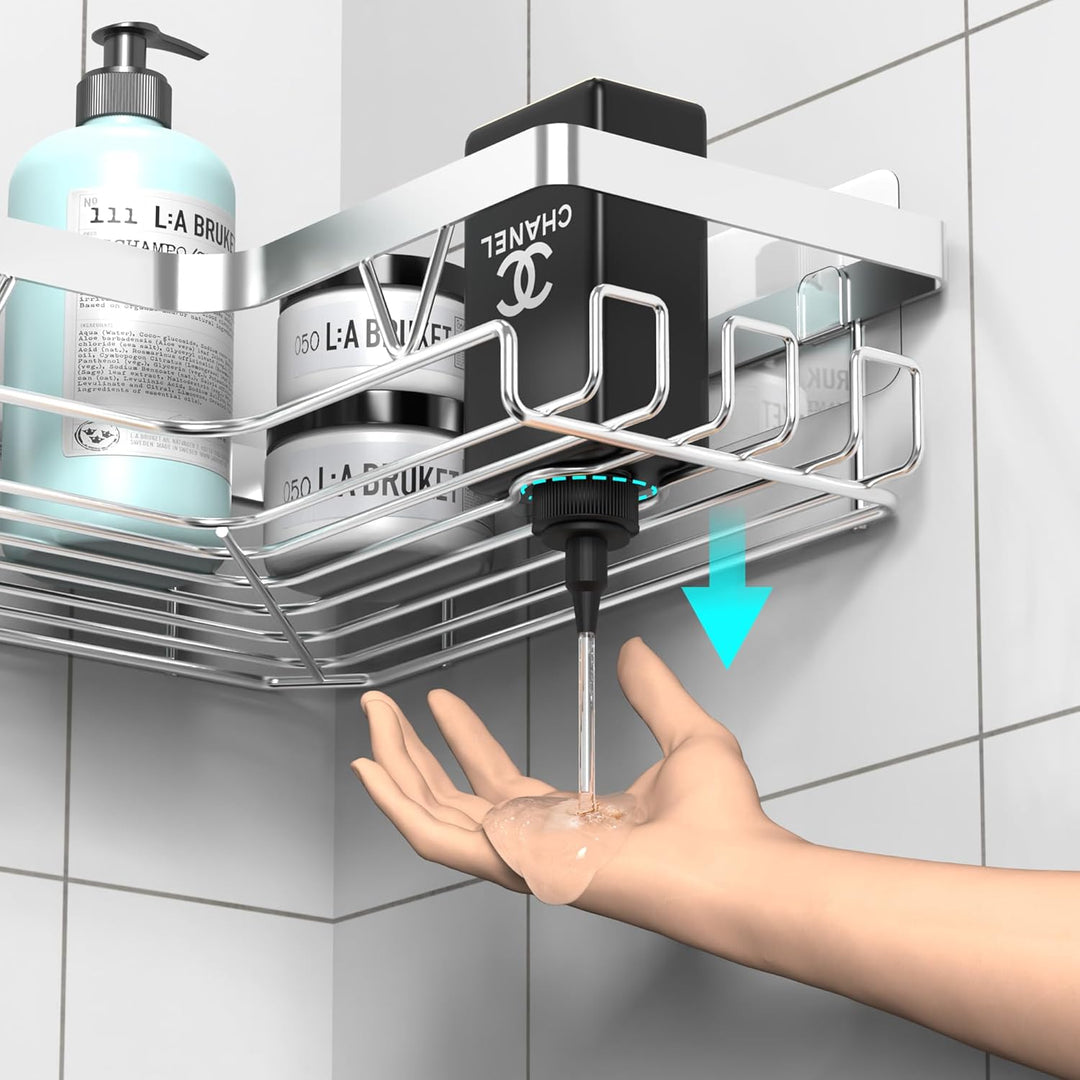 Kegii Duschablage Ecke, Duschregal ohne Bohren Edelstahl, Badezimmer Regal, Shampoo Halterung für Du