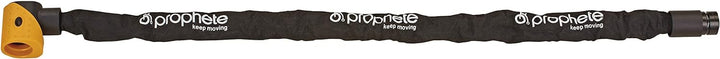 Prophete Fahrradschloss, Kettenschloss, ART*** zertifiziert, Länge: 90 cm, Ø 10 mm, schwarz/orange