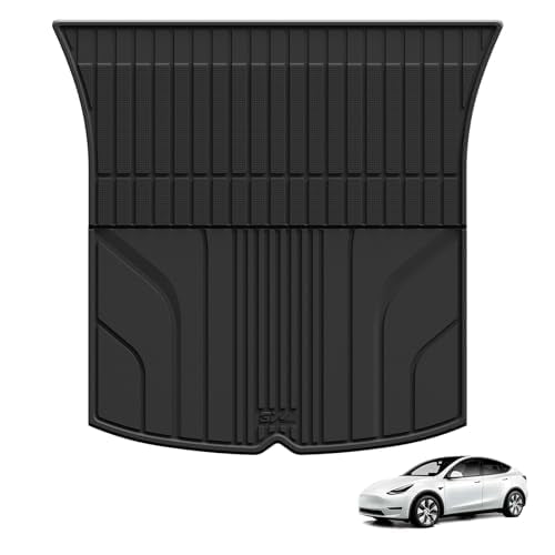 3W Kofferraumwanne für Tesla Model Y 2020-2024 und Neu 2025-2026 Juniper, TPE Allwetter Massgeschnei