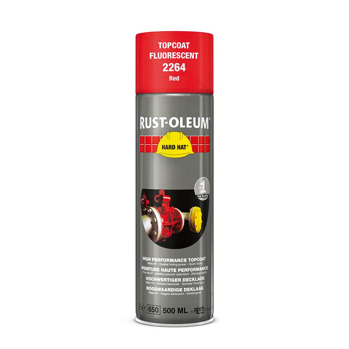 Rust-Oleum HARD HAT Decklack - Hochleistungsfähiger Industrielack-Spray zur Verwendung auf Metall, H
