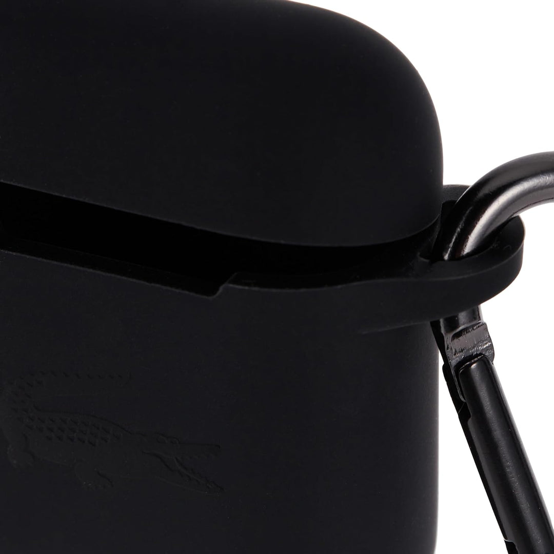 Lacoste LCA2SK Hülle für Airpods Schwarz Silicone