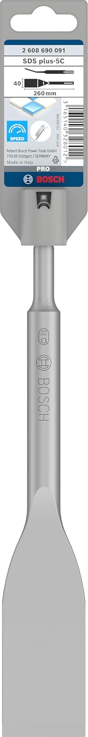Bosch 1x PRO SDS plus-5C Fliesenmeissel (für Fliesen, Fliesen, Ø mm, Professional Zubehör Bohrhammer