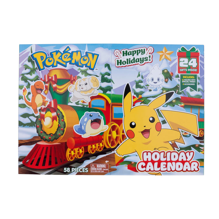 Pokémon PKW3623 - Battle Figure Adventskalender 2024, offizieller Pokémon Kalender mit 24 Überraschu